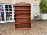 Antique English Mahogany Open Bookcase