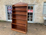 Antique English Mahogany Open Bookcase