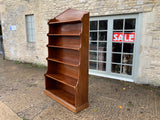 Antique English Mahogany Open Bookcase