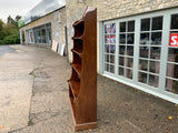 Antique English Mahogany Open Bookcase