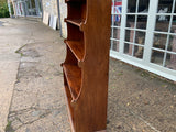 Antique English Mahogany Open Bookcase