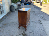 Antique English Walnut Chest on Stand