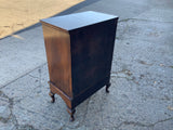 Antique English Walnut Chest on Stand
