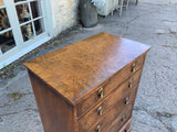 Antique English Walnut Chest on Stand