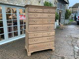 Antique English Oak Chest on Chest