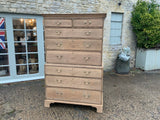Antique English Oak Chest on Chest