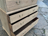 Antique English Oak Chest on Chest