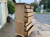 Antique English Oak Chest on Chest