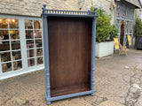 Antique English Mahogany Open Bookcase