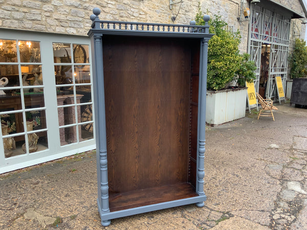 Antique English Mahogany Open Bookcase