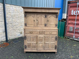 Antique English Oak Housekeeper Cupboard