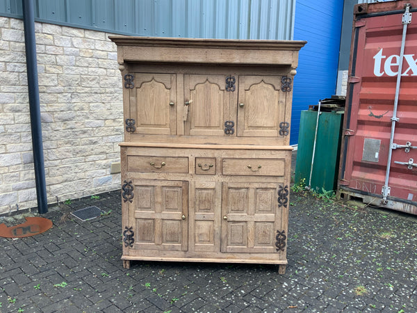 Antique English Oak Housekeeper Cupboard