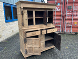 Antique English Oak Housekeeper Cupboard
