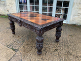 Antique English Oak Writing Table