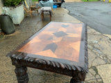 Antique English Oak Writing Table