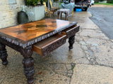 Antique English Oak Writing Table