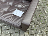 Vintage Two Seater Leather Sofa in Brown or Black