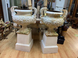English Pair of Cast Iron Urns - Nineteenth Century