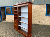 Antique English Mahogany Open Bookcase