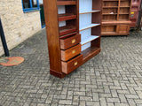 Antique English Mahogany Open Bookcase