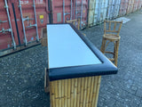 Antique English Bamboo Bar Counter