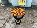 Mid Century Inlaid Round Table