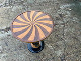 Mid Century Inlaid Round Table