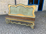Antique Continental Large Walnut Hallway Bench