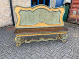 Antique Continental Large Walnut Hallway Bench