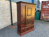 Antique Continental Polychrome Painted Cupboard