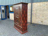 Antique Continental Polychrome Painted Cupboard