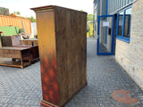 Antique Continental Polychrome Painted Cupboard