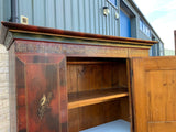 Antique Continental Polychrome Painted Cupboard