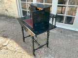 Antique English Ebonised Ladies Writing Desk