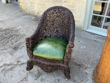 Antique Burmese Padouk Armchair