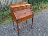 English Satinwood Veneer Ladies Bureau
