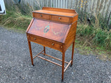 English Satinwood Veneer Ladies Bureau