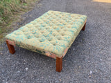 English Mid-Century Large Upholstered Ottoman