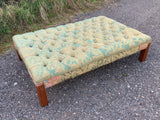 English Mid-Century Large Upholstered Ottoman