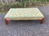 English Mid-Century Large Upholstered Ottoman