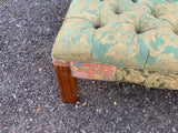English Mid-Century Large Upholstered Ottoman