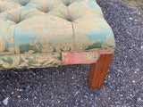 English Mid-Century Large Upholstered Ottoman