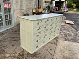 English 1920’s Pine Bank of Drawers