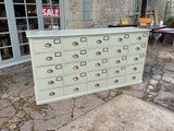 English 1920’s Pine Bank of Drawers