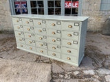 English 1920’s Pine Bank of Drawers