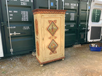 Antique Continental Pine Decorative Cupboard