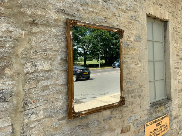 Antique English Gilded Mirror