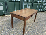 Antique English Oak Kitchen Table.