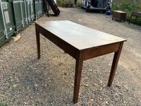 Antique English Oak Kitchen Table.