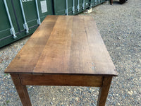 Antique English Oak Kitchen Table.